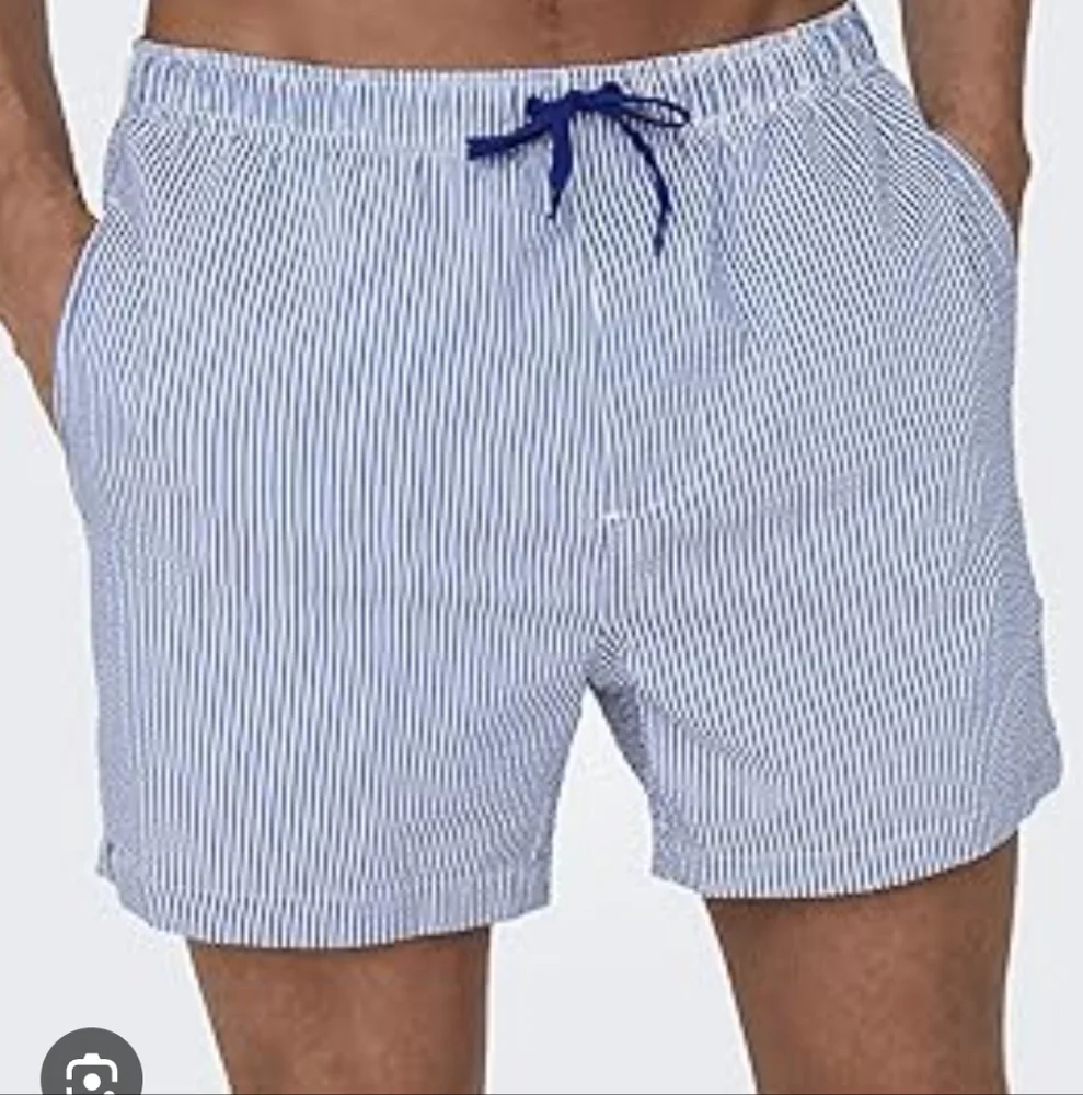 Maamgic Swim Trunks Striped Drawstring Shorts For Men Waist31 - Picture 2 of 9